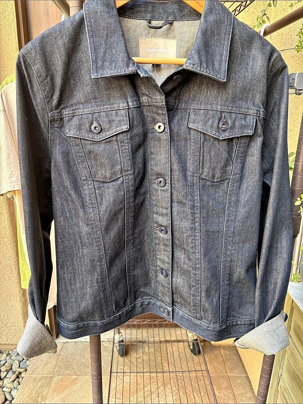 Banana Republic Women's Dark Blue Denim Jacket